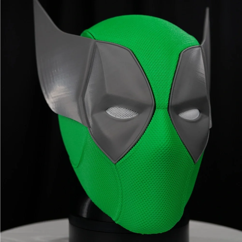 Kelly Green Deadpool Helmet (Full Size & Wearable)